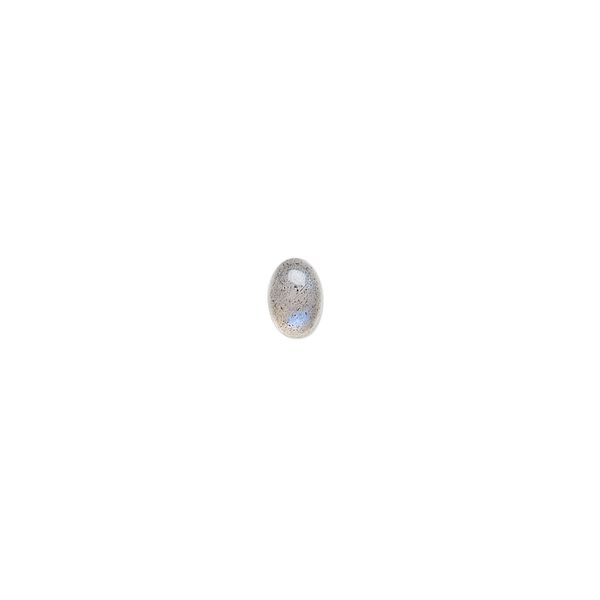 Labradorite 1pkg1, hand-cut calibrated oval cab natural 6x4mm image number 0