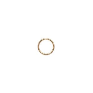Jump ring 1pkg10 14Kt gold-filled, 8mm round, 20 gauge / 6.4mm inside diameter