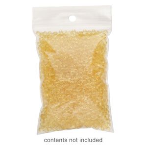 Bag, Tite-Lip&trade;, plastic, white and clear, 3-1/2x2-1/4 inch top zip. Sold per pkg of 100.