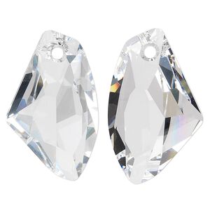 Focal 6pk crystal, Swarovski&reg; 39x24mm pendant galactic vertical 6656
