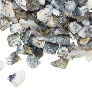 Dendritic opal 1pkg2oz, undrilled inlay chip natural mini