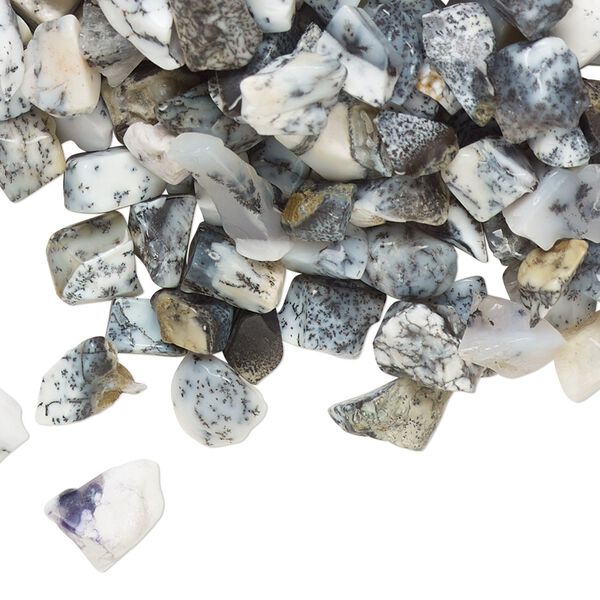 Dendritic opal 1pkg2oz, undrilled inlay chip natural mini image number 0