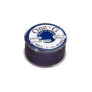 Thread, TOHO BEADS&reg;, One-G&trade; 1pkg50yd, nylon, navy, size 0.