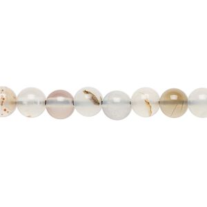 Madagascar multi-agate 1pkg1, round bead natural B grade, 15.5-16 inch 6mm