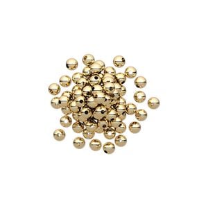 Bead 1pkg100 12Kt gold-filled, 2.5mm round