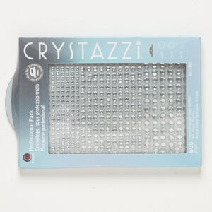 Flat back mix 1pkg605, crystal, crystal clear foil back, 2.7-4.8mm hotfix faceted round, SS10 / SS16 / SS20