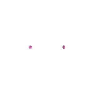 Ruby 1pkg2, hand-cut faceted round gem 1.5mm