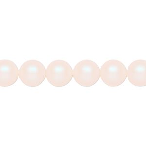 Pearl 50pk pearlescent white, Crystal Passions&reg; 8mm round 5810