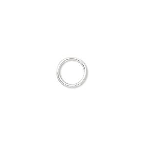 Jump ring 1pkg20 sterling silver-filled, 9mm soldered closed round, 18 gauge / 7mm inside diameter
