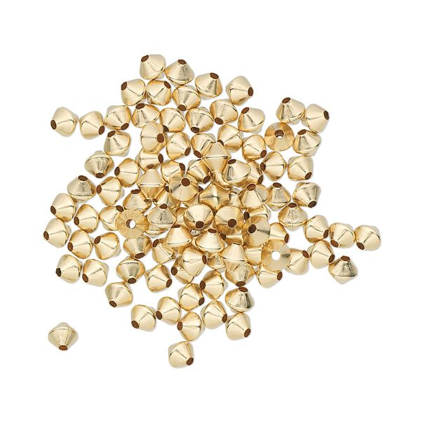 Bead 1pkg20 14Kt gold-filled, 3mm bicone image number 0