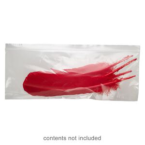 Bag, Tite-Lip&trade;, plastic, clear, 14x5-inch side zip. Sold per pkg of 1,000.