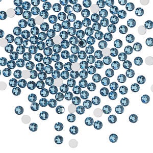 Flat back 1pkg1440 Malibu blue foil back, Preciosa MAXIMA Czech crystal rhinestone, 2.5-2.7mm chaton rose round SS9
