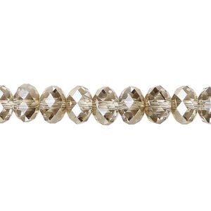 Bead 1pkg144 crystal bronze, Crystal Passions&reg; 8x6mm faceted rondelle 5040
