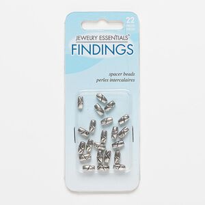 Bead, antiqued silver-finished "pewter" (zinc-based alloy), 7x4mm 4-sided oval with line design. Sold per pkg of 22.
