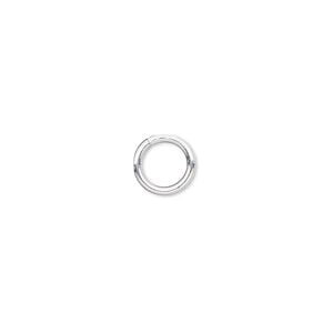 Jump ring 1pkg1000 silver-plated, 8mm round, 16 gauge / 5.4mm inside diameter / brass