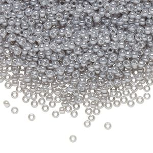 Seed bead, TOHO BEADS&reg;, glass, pkg/7.5g, #11 round, opaque ceylon smoke (TR-11-150).