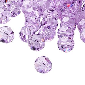 Bead 288pk violet, Swarovski&reg; 8mm round 5000