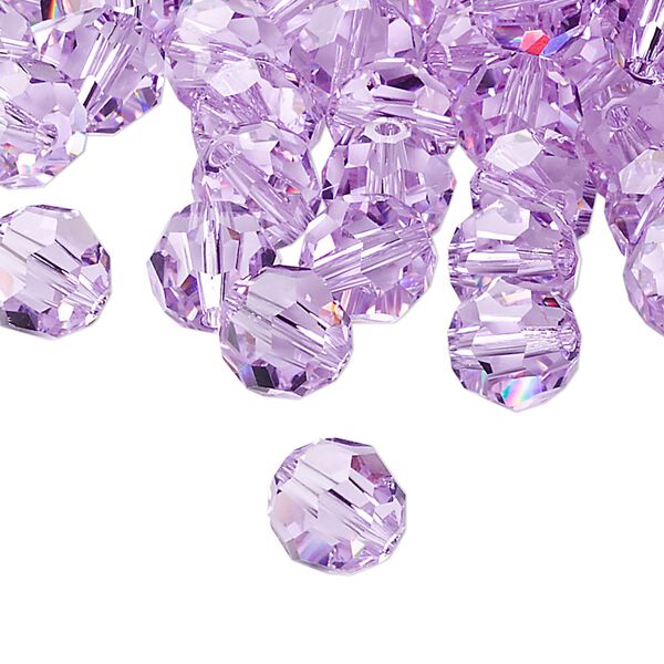 Bead 288pk violet, Swarovski&reg; 8mm round 5000 image number 0