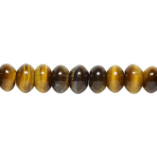 Tigereye 1pkg1, rondelle bead natural 15.5-16 inch 8x5mm image number 0
