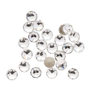 Round stone 24pk crystal foil back, Crystal Passions&reg; 5.27-5.44mm light round SS24 1098