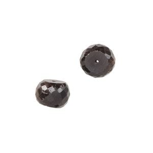 Golden sheen sapphire 1pkg2, hand-cut faceted rondelle bead natural 9x6mm-12x8mm