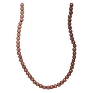 Bead 1pkg1, Taiwanese cheesewood (dyed / waxed), mauve ombre, 7-8mm round, 15-1/2 to 16 inches.