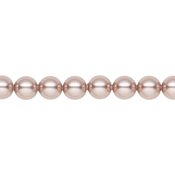Pearl 1pkg50 vintage rose, Crystal Passions&reg; 6mm round 5810 image number 0
