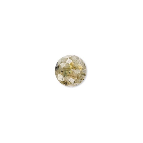 Labradorite 1pkg1, calibrated cube-cut round cab natural 10mm image number 0