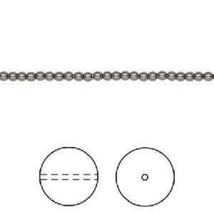 Pearl 1000pk black, Swarovski&reg; 2mm round 5810