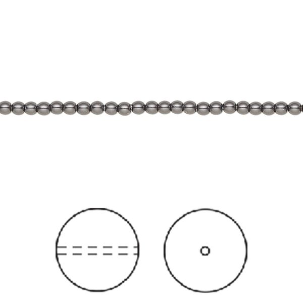 Pearl 1000pk black, Swarovski&reg; 2mm round 5810 image number 0
