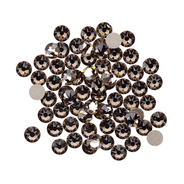 Flat back 1440pk greige foil back, Swarovski&reg; 3.8-4mm rose round SS16 2088 image number 0