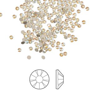 Flat back 1440pk chrysolite opal AB foil back, Preciosa MAXIMA Czech crystal rhinestone 1.7-1.9mm chaton rose round SS5