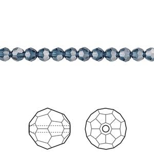 Bead 12pk Montana, Crystal Passions&reg; 4mm round 5000