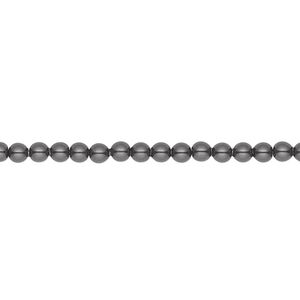 Pearl 1000pk black, Swarovski&reg; 3mm round 5810