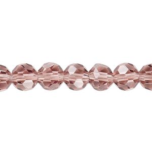 Bead 1pk 32 facets transparent medium purple, Celestial Crystal&reg; 8mm round 15.5-16 inch