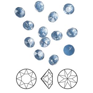 Chaton 12pk crystal denim ignite LacquerPRO, Crystal Passions&reg; 6.14-6.32mm round SS29 1088