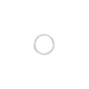 Jump ring 1pkg20 sterling silver-filled, 10mm soldered closed round, 22 gauge / 8.8mm inside diameter