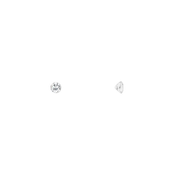 White topaz 1pkg6, hand-cut faceted round gem natural 3mm image number 0