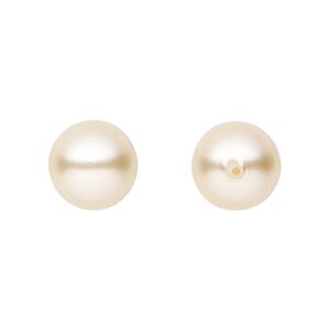 Pearl 45pk cream, Preciosa Czech crystal 12mm half-drilled round