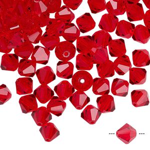 Bead 288pk light Siam, Preciosa Czech crystal 6mm bicone
