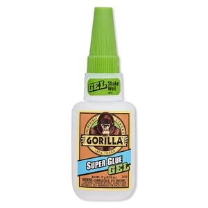 Adhesive 1pkg1 GORILLA&reg; Super Glue Gel, clear, 15g.