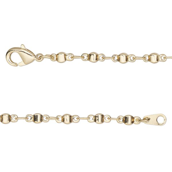 Chain 1pkg1 round link, 2.5mm / lobster claw clasp, gold-finished brass 20 inch image number 0