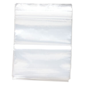 Bag, Tite-Lip&trade;, plastic, clear, 8x8-inch top zip. Sold per pkg of 1,000.