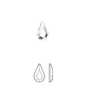 Flat back 144pk crystal foil back, Preciosa MAXIMA Czech crystal rhinestone 10x6mm pear