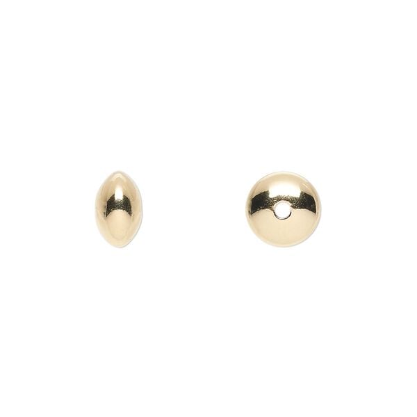 Bead 1pkg10 14Kt gold-filled, 8x4.5mm saucer image number 0