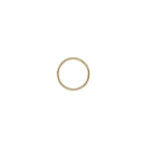 Jump ring 1pkg100 gold-plated, 10mm soldered closed round, 20 gauge / 8.3mm inside diameter / brass