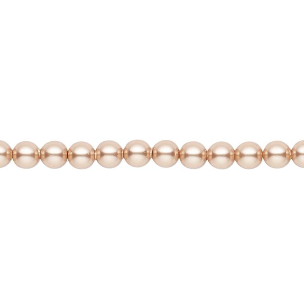 Pearl 500pk rose gold, Swarovski&reg; 4mm round 5810 image number 0
