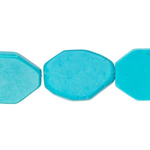 Magnesite 1pkg1, flat octagon bead 15.5-16 inch 18x15mm