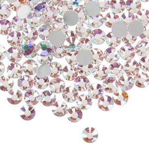 Flat back, Dance With Me&trade; crystal rhinestone, crystal AB, foil back, 4.6-4.8mm rose, SS20. Sold per pkg of 1,440 (10 gross).