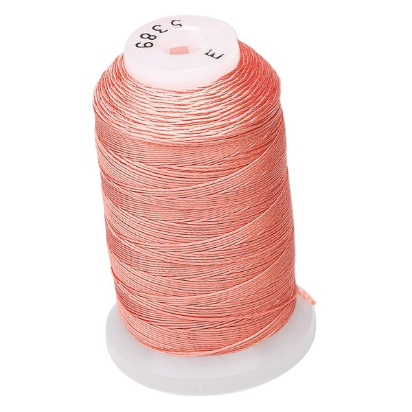 Thread, Purely Silk&trade;3-ply, , tangerine, size E. Sold per 200-yard spool. image number 0